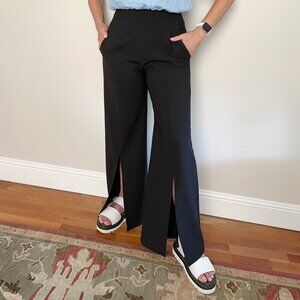 Epoque Evolution Wide Leg Split Front Everyday Pant | Black Size 10